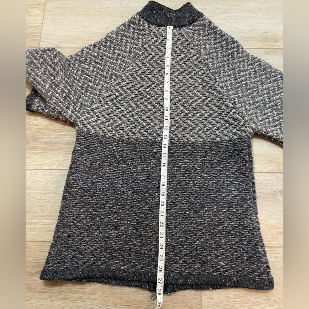 Aran Crafts Women’s Ireland 100% wool zip sweater cardigan size small - Picture 10 of 11